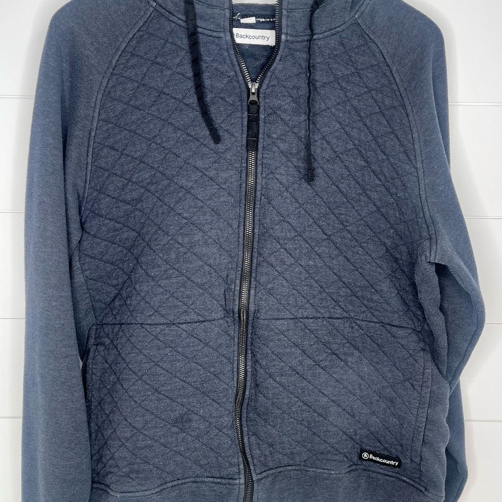 Backcountry Navy Blue Hoodie Womens Large